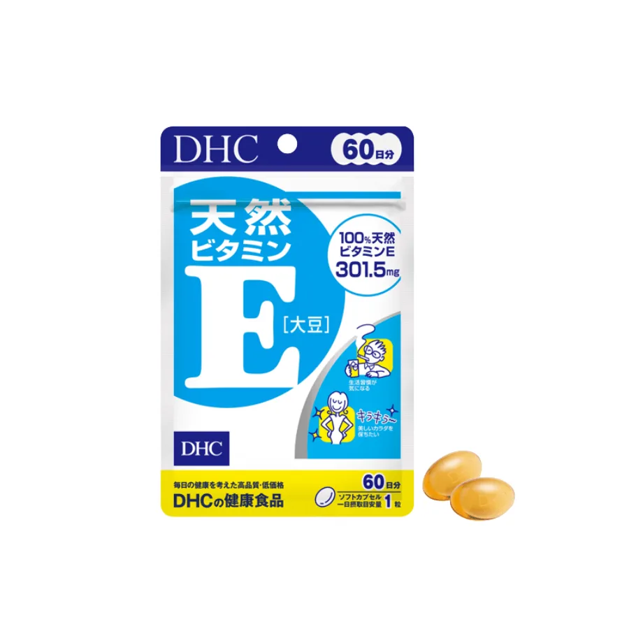 Viên uống Vitamin E DHC Natural Nhật Bản 60 ngày bổ sung Vitamin E hỗ trợ chống oxy hóa 1 mời quý khách ghé thăm jemart.com.vn để mua sản phẩm chính hãng