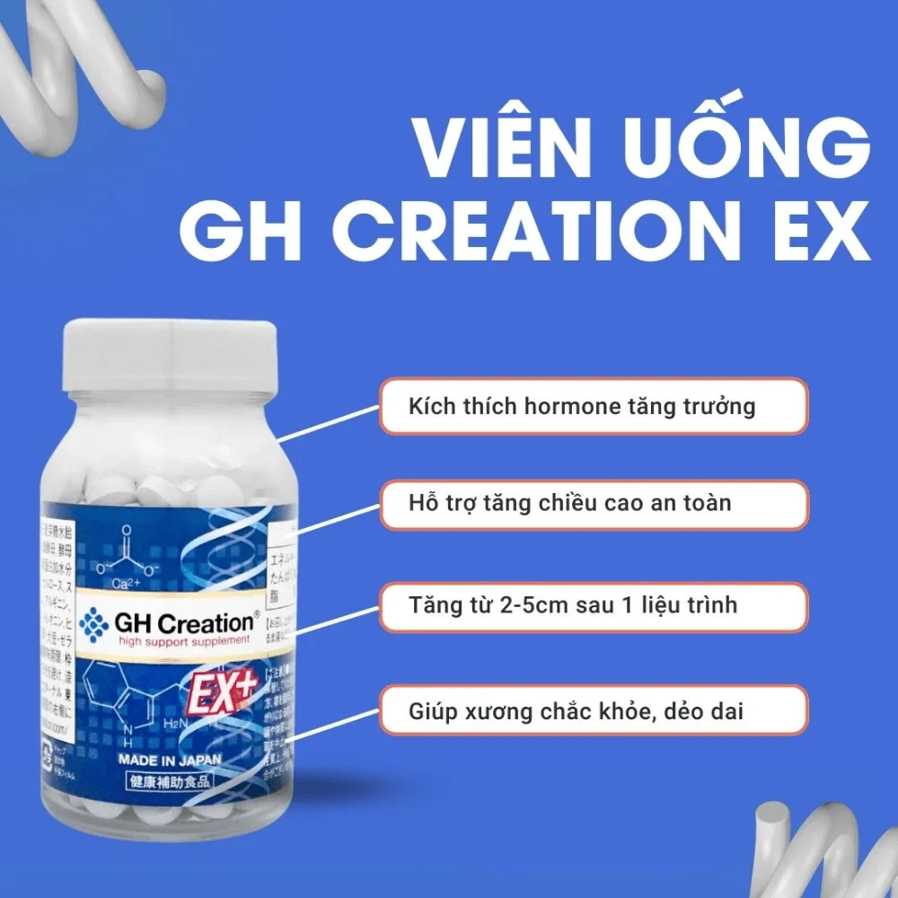 Viên uống tăng chiều cao GH Creation EX+ 270 viên hỗ trợ phát triển chiều cao toàn diện, bền vững 6 Viên uống tăng chiều cao GH Creation EX+ 270 viên hỗ trợ phát triển chiều cao toàn diện, bền vững - Ảnh 6