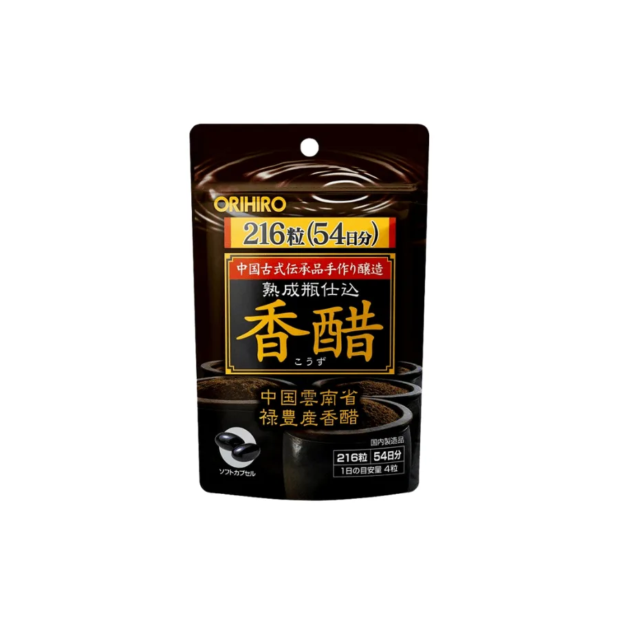 Viên uống giấm đen giảm cân Orihiro Nhật Bản 216 viên hỗ trợ giảm cân hiệu quả