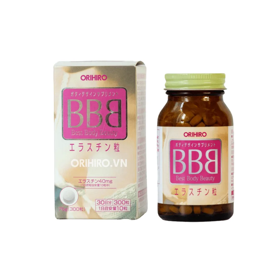 Viên uống nở ngực BBB Orihiro Nhật Bản 300 viên hỗ trợ phát triển của các mô đệm mỡ quanh ngực 1 Viên uống nở ngực BBB Orihiro Nhật Bản 300 viên hỗ trợ phát triển của các mô đệm mỡ quanh ngực