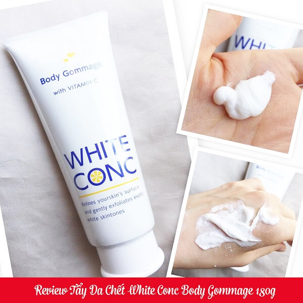 Review Tẩy Da Chết White Conc Body Gommage 180g