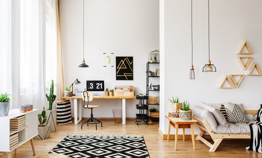 Nó mang lại sự khoan khoái, thoải mái trong cuộc sống kiểu mới. Thiết kế phòng khách tối giản sử dụng các đường nét tối giản, màu sắc đơn giản và các tối giản hóa khác để tạo ra không gian tươi mới và đáp ứng xu hướng mới.