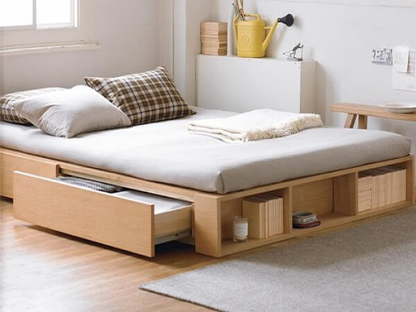 Tiết kiệm được rất nhiều không gian với giường ngủ đa năng