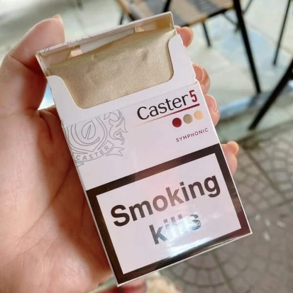 thuốc lá caster 5 nhật bao cứng