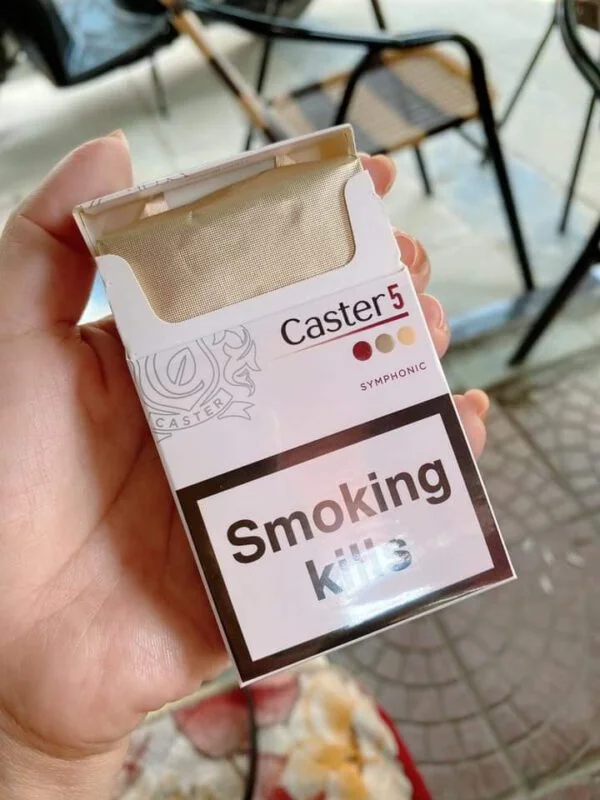 thuốc lá caster 5 nhật bao cứng