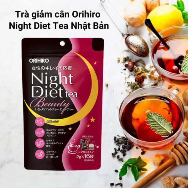 Trà giảm cân Night Diet collagen Nhật Bản