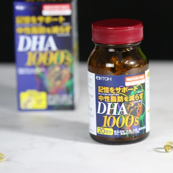 Viên uống DHA Itoh 1000 mg 120 viên Nhật Bản tăng cường trí nhớ người già