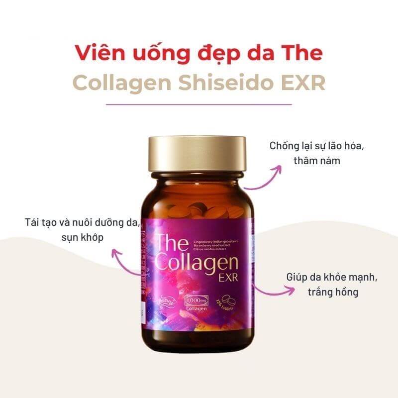 Viên uống Shiseido The Collagen EXR 126 viên chính hãng Nhật Bản 6 Viên uống Shiseido The Collagen EXR 126 viên chính hãng Nhật Bản