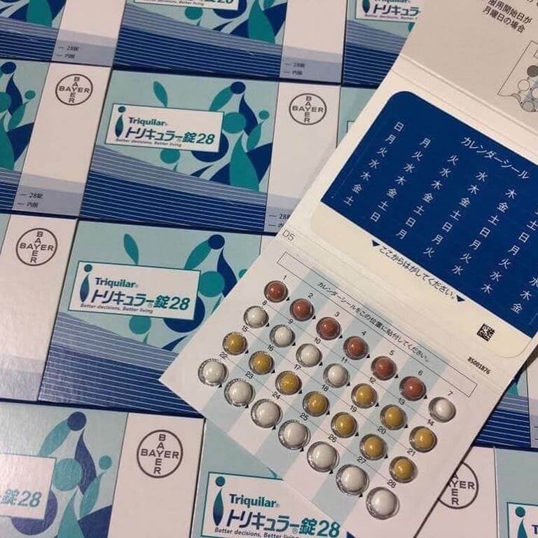 Viên uống tránh thai hàng ngày Triquilar Bayer của Nhật vỉ 28 viên 9 Viên uống tránh thai hàng ngày Triquilar Bayer của Nhật vỉ 28 viên