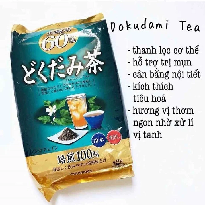 Trà Diếp Cá Orihiro Dokudami Tea 180g 60 gói Nhật Bản 3 Trà Diếp Cá Orihiro Dokudami Tea 180g 60 gói Nhật Bản - Ảnh 3