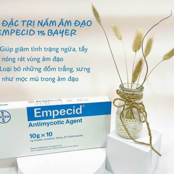 Kem đặc trị nấm âm đạo Empecid 1% Bayer 10g nội địa Nhật Bản /tuýp lẻ