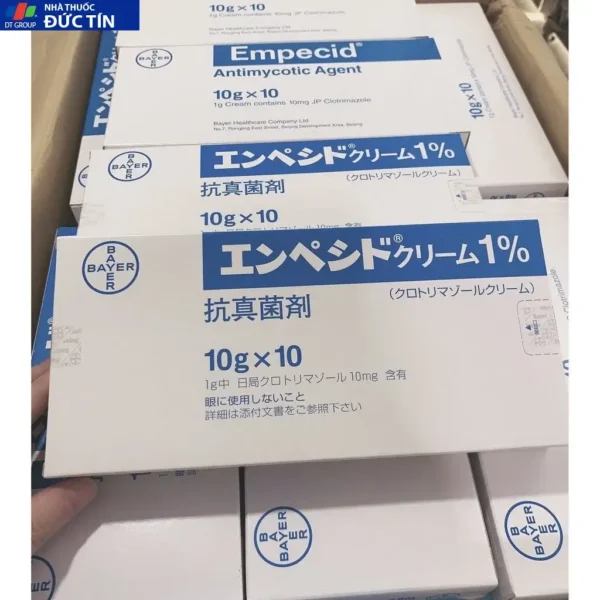 Kem đặc trị nấm âm đạo Empecid 1% Bayer 10g nội địa Nhật Bản /tuýp lẻ