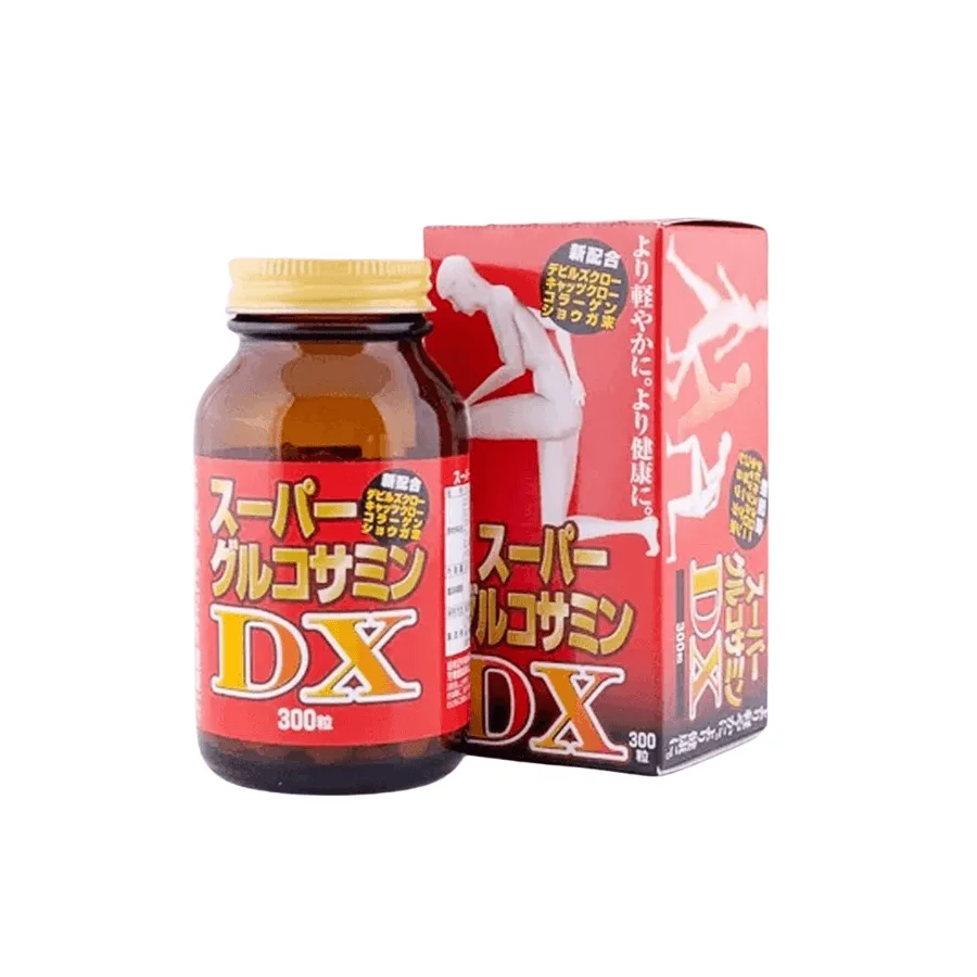 Viên uống xương khớp Super Glucosamine DX Hokoen Nhật Bản hỗ trợ và tăng cường bảo vệ sụn khớp 1 Viên uống Super Glucosamine DX Hokoen 300 viên Nhật Bản