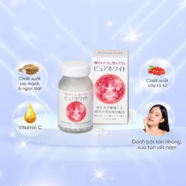 Viên uống trắng da Shiseido Pure White 240 viên
