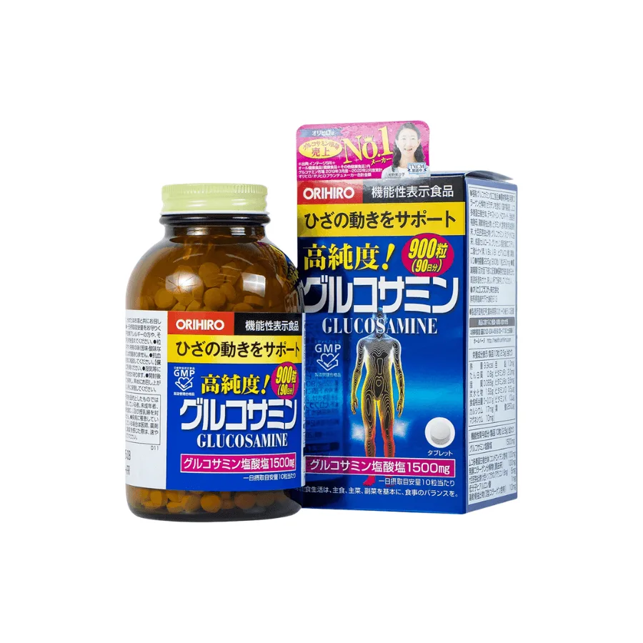 Viên uống xương khớp Glucosamine Orihiro Nhật 1500mg (900 viên)