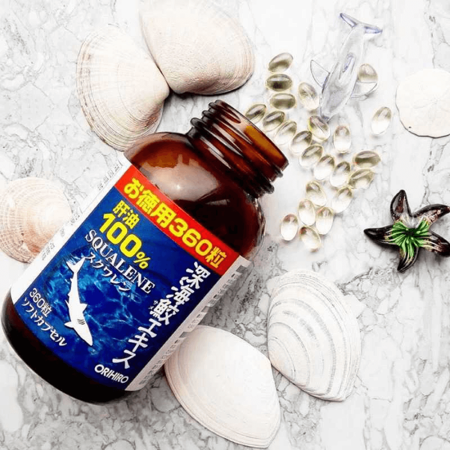 Viên uống Orihiro Squalene 360 viên Nhật Bản 10 Viên uống Orihiro Squalene 360 viên Nhật Bản