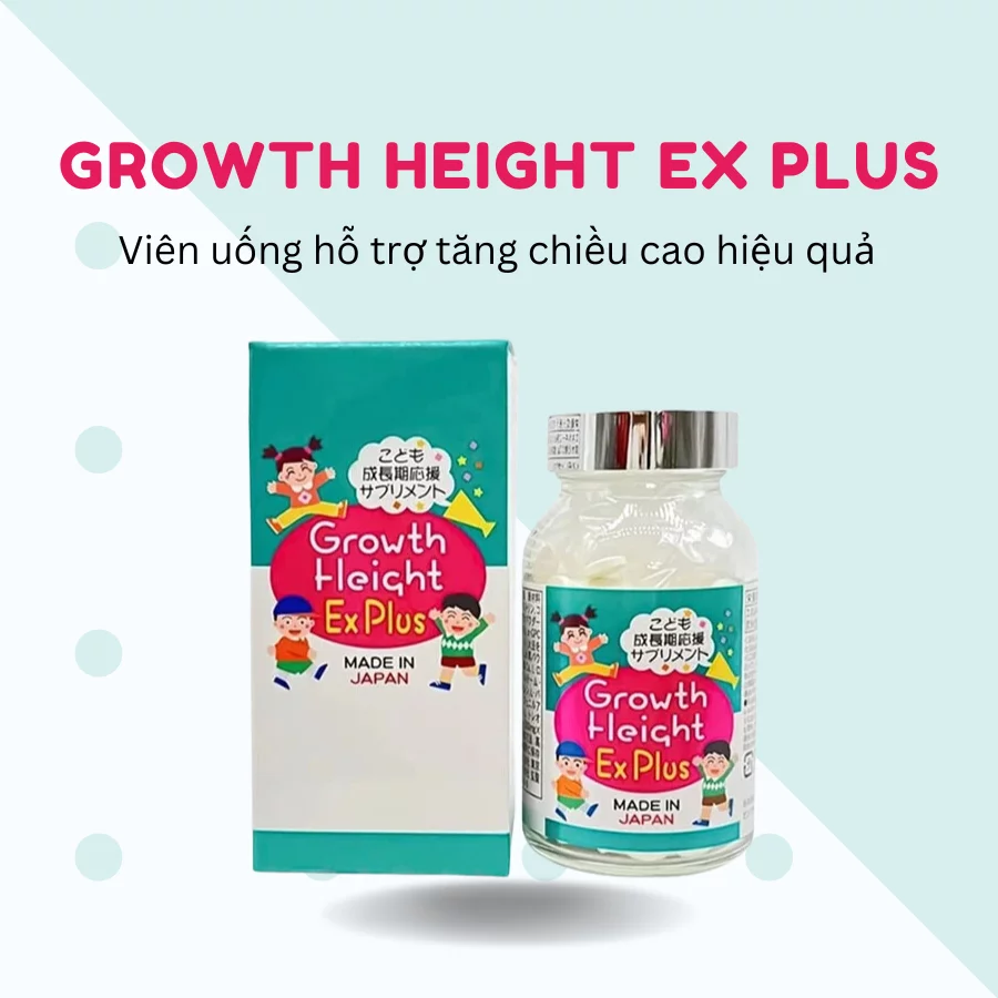 Viên uống hỗ trợ tăng chiều cao Growth Height EX Plus lọ 300 viên 9 Viên uống hỗ trợ tăng chiều cao Growth Height EX Plus lọ 300 viên