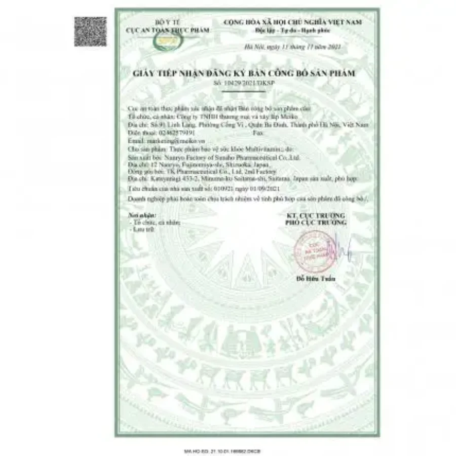 Viên bổ sung vitamin tổng hợp Multi Vitamin Fujina 60 viên - Ảnh 3