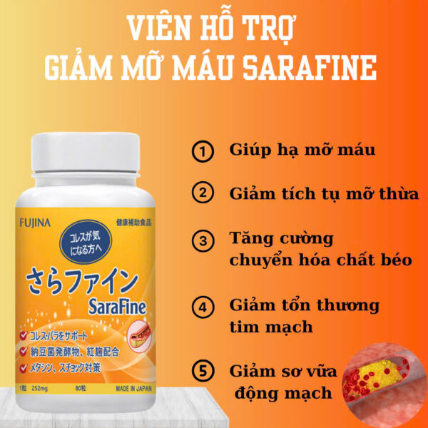 giảm mỡ máu sarafine