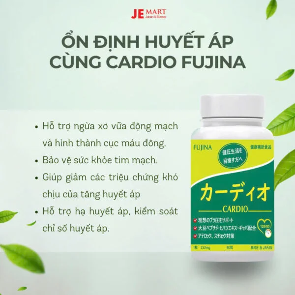 viên uống ổn định huyết áp Cardio Fujina