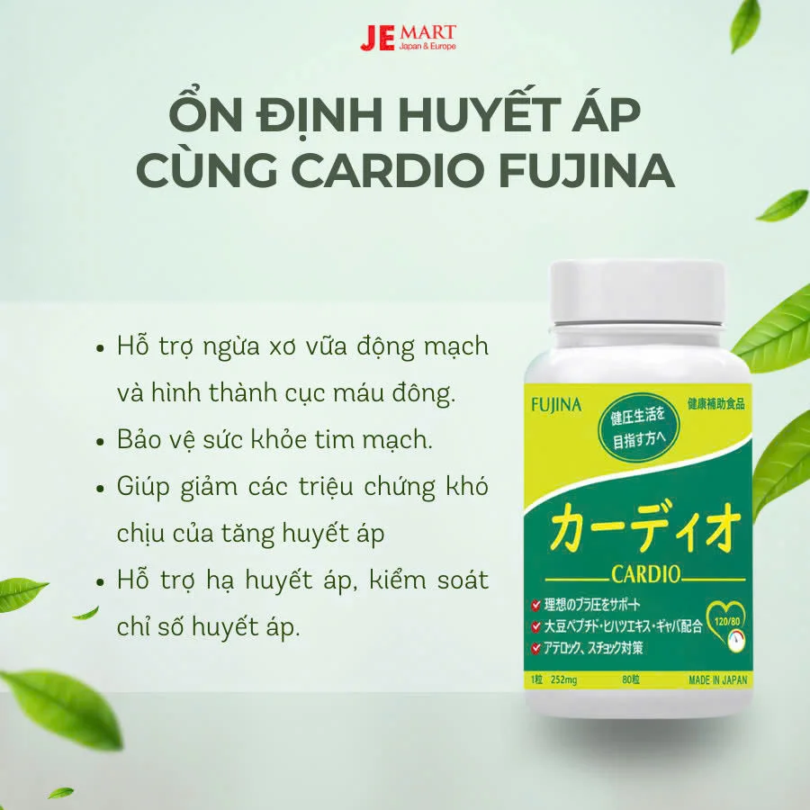 viên uống ổn định huyết áp Cardio Fujina