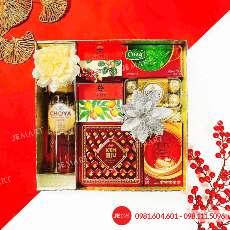Hộp quà Tết 2026 HQ261303 1 Hộp quà Tết 2026 HQ261303