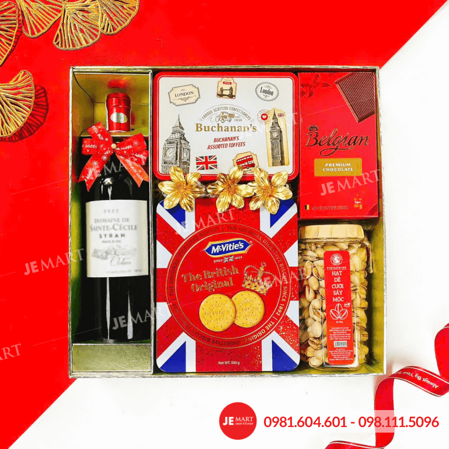 Hộp quà Tết 2026 HQ261504 1 Hộp quà Tết 2026 HQ261504