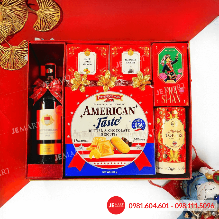 Hộp quà Tết 2026 HQ262080 1 Hộp quà Tết 2026 HQ262080