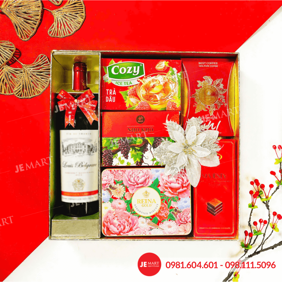 Hộp quà Tết 2026 HQ260614 1 Hộp quà Tết 2026 HQ260614